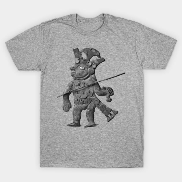 Peru Warrior Deity Pre Columbian Art T-Shirt by ppandadesign